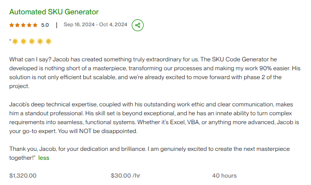 Automated SKU Generator