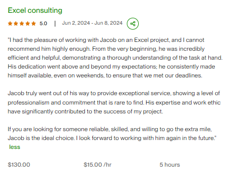 Excel Consulting